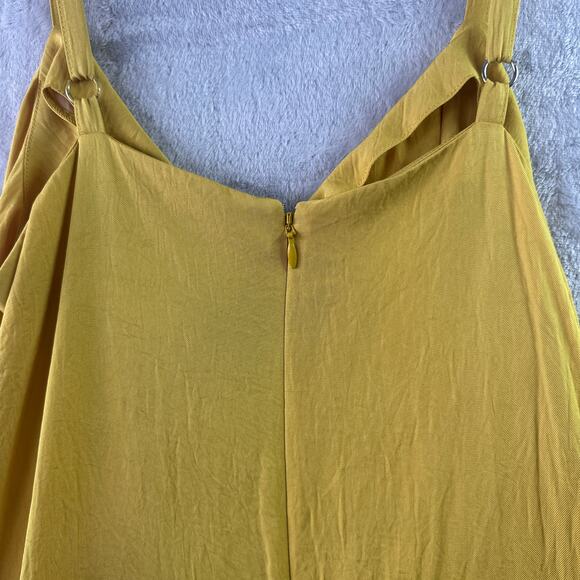 Vince Yellow Cami Wide-Leg Cropped Jumpsuit • Size 4 - Picture 6 of 7